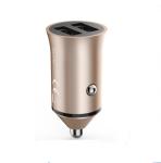 Aluminium Alloy Twin Port 5V2.4A 21mm Cell Phone Car Charger