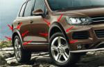 Black Plastic PP Volkswagen Touareg 2011 Wheel Arch Flares Durable