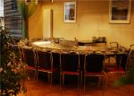 Oval Shape Electric Teppanyaki Table , Commerical Electric Hibachi Cooktop