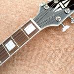 New style high quality custom LP electric guitar, metallic blue, chrome hardware