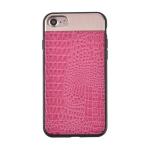 PC+TPU+Metal Simple Business Splicing Crocodile Pattern Back Cover Cell Phone