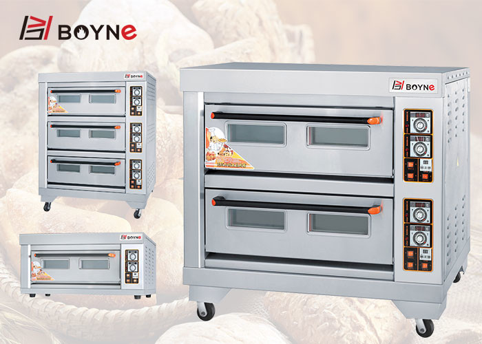 CE Commercial Bakery Kitchen Equipment Stainless Steel Deck Oven
