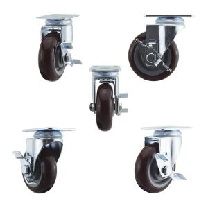 China OEM 232lbs Locking Medium Duty Casters For Transport Trolley factory