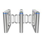 Double Glass Wings Swing Barrier Gate High Speed Facial Recognition Turnstile