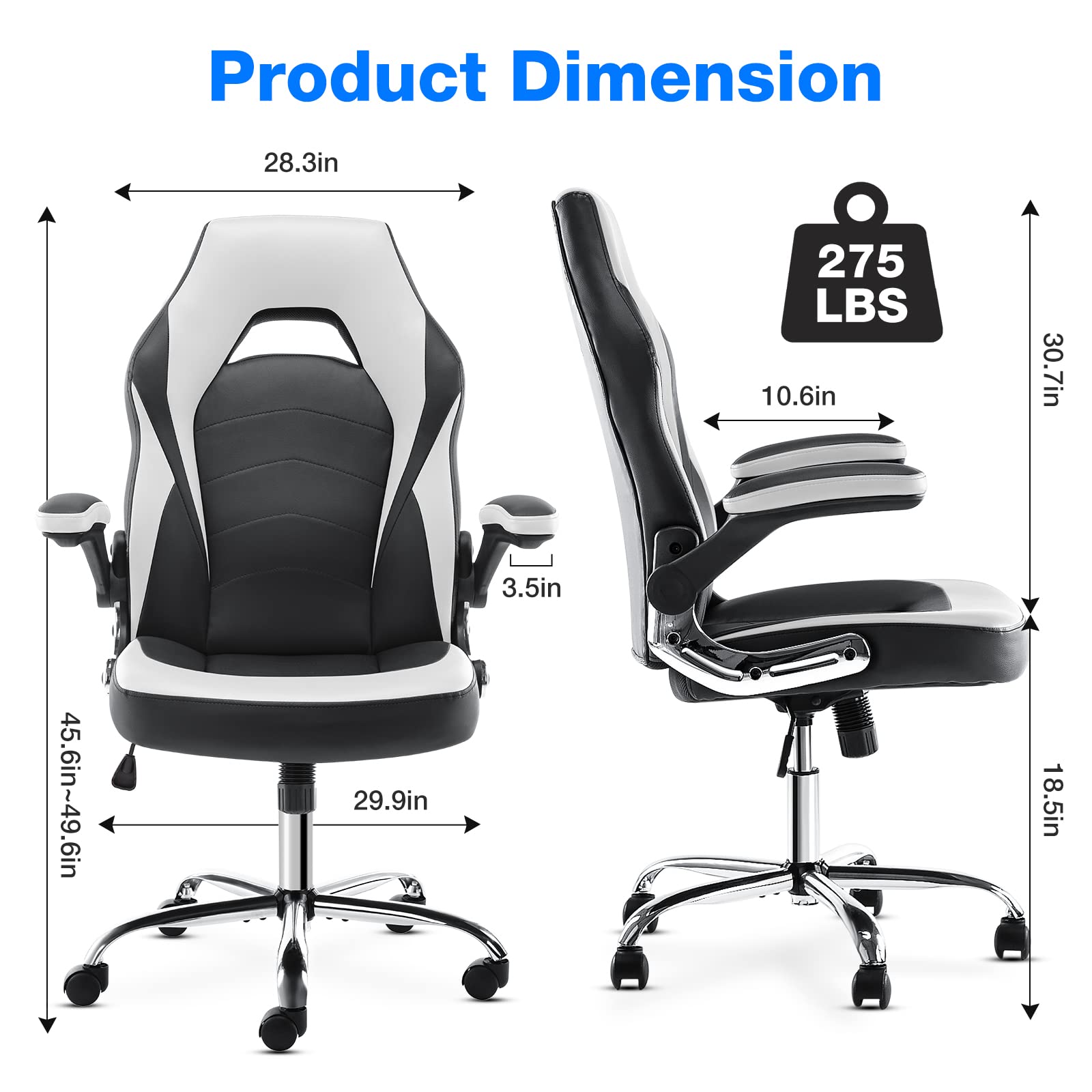 Mail Packing ALINUNU Ergonomic Racing Gaming Chair with Lumbar Support Customized Color