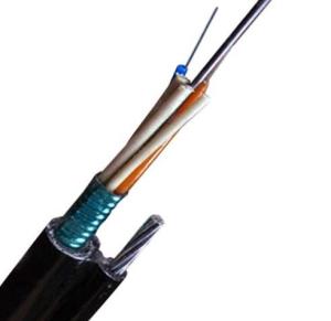 China Overhead Bulk Fiber Optic Cable Steel Armored 8 Self Supporting 4/6/8/12/24 Core factory