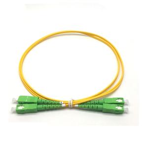 China SC/APC-SC/APC Duplex Fiber Optic Patch Cord, G652D G657A1 G657A2 Fiber Optional factory