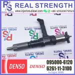 Common Rail DENSO Diesel Injector 095000-6120 6261-11-3100 For Komatsu PC600