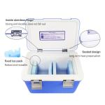 Temperature Display Medical Cooler Box with Blue Color and PP Outer Liner