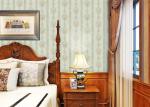 Floral Beige Durable English Style Wallpaper , Household Decorative Wall