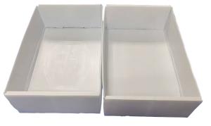 China Shakeproof Corrugated Plastic Crates Waterproof White Storage Wardrobe Box factory