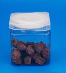 Reusable Clear Plastic Jars Cylindrical Shape 83 . 3MM Caliber 600Ml