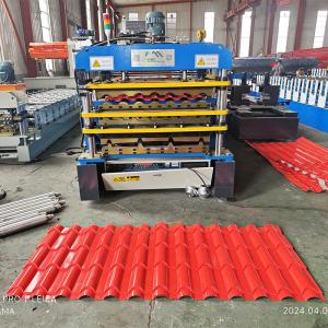 China Color Steel Profile Roof Sheet Roll Forming Machine Three Layer Triple Designs factory