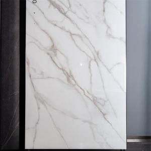 China Porcelain Floor Tile Marble Look Slab Glazed Polished Surface factory