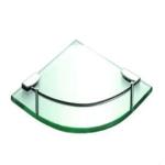 Aluminium Glass Bathroom Shelves Wall Mounted 2 Tier Glass Shower Shelf