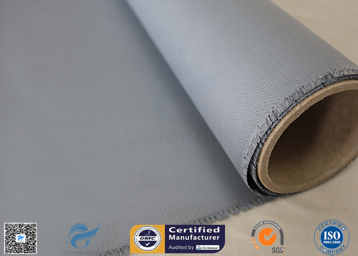 40/40g Satin Weave Flame Resistant Alkali Free Silicone Coated Fiberglass Fabric