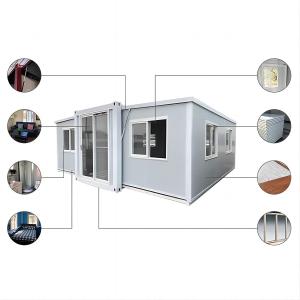 China Villa Living Standard Luxury Modular 2 Bedroom Expandable Container House with Bathroom factory