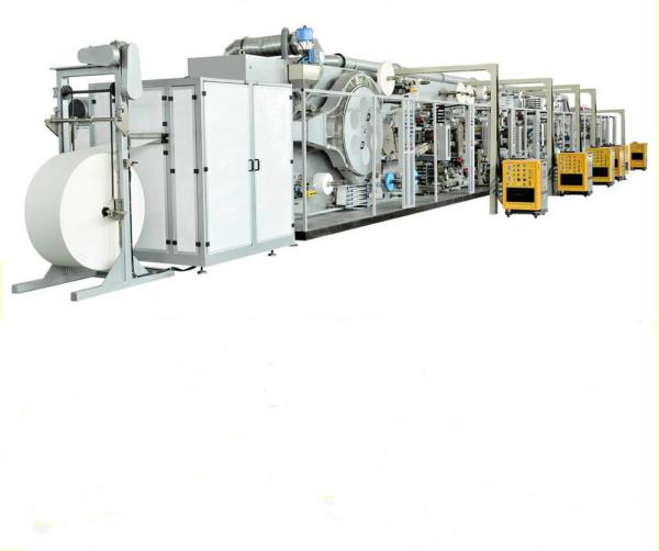 0.6Mpa18KHZ PLC Automation Sanitary Napkin Production Line / Sanitary Napkin