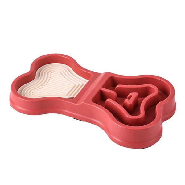 Interactive Dog Puzzle Bowl & Lick Mat Combo | Brain-Stimulating Pet Feeder with