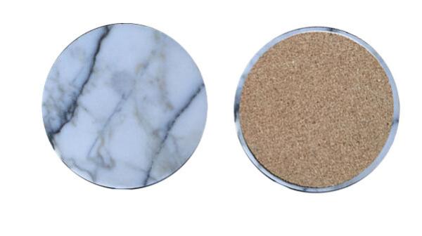 Popular Good Quality Anti Slip Marble Stone Coaster Customized Size and Printed