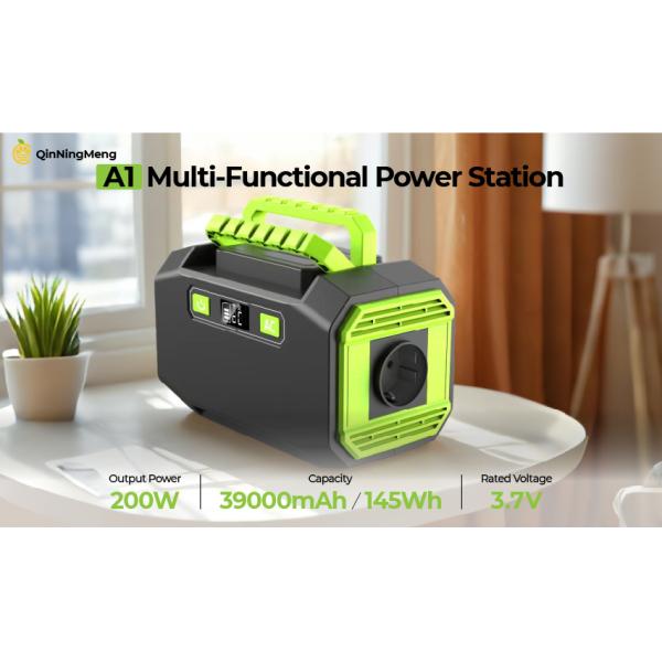 Multi-function 200W Portable Power Station With Type C Output For Outdoor Use