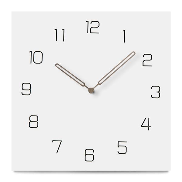 12 Inch Nordic Silent Square Kichen Wall Clocks White Grey Black Wooden Wall