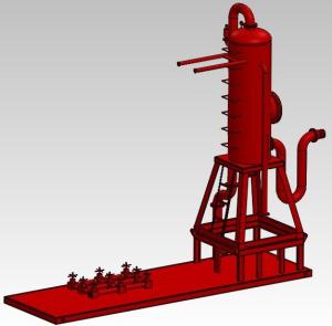 China 320m3/H Capacity Mud Gas Separator Poor Boy Degasser High Performance factory