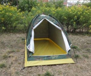 China Single Person One Door Camouflage Travel Dome Tent Army Color Camping Tent(HT6009) factory