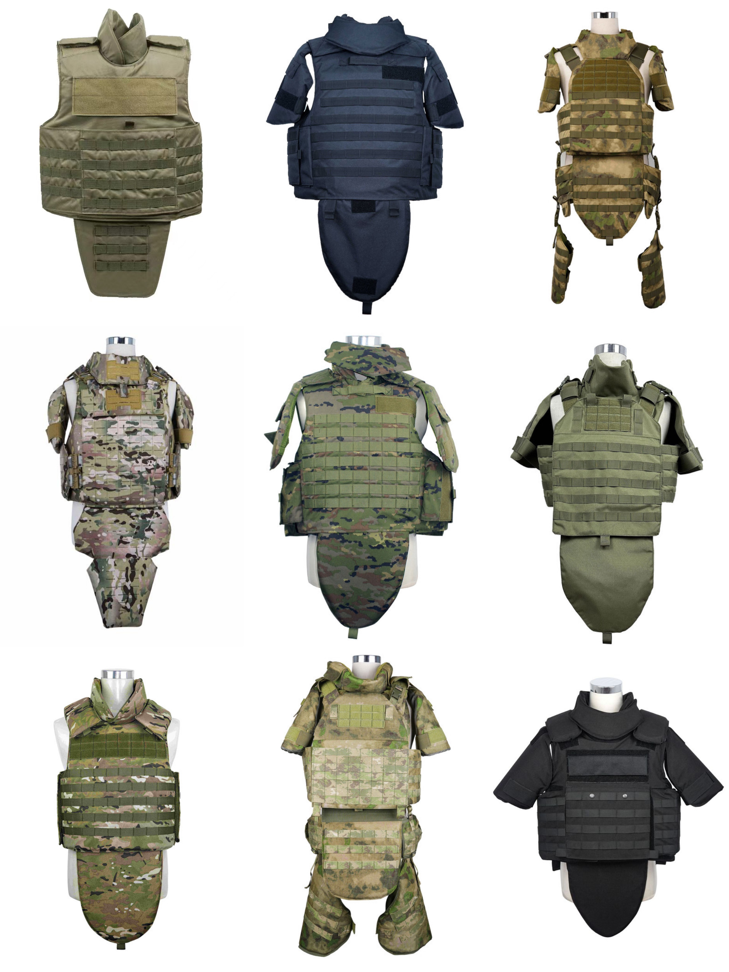Military Equipment Manufacturer Tactical Vest Plate Carrier Bulletproof with Military Standards NIJ IIIA