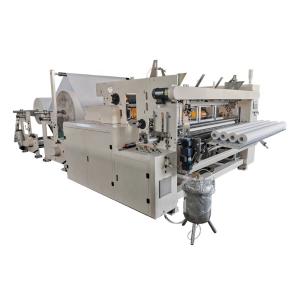 China 2 PCS 1400mm Width Rewinding Toilet Roll Making Machine factory