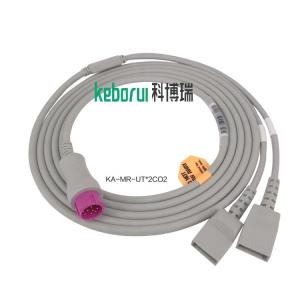 China Mindray IBP Adapter Cable Compatible Mindray PICCO Monitor To Daul Utah Transducer factory