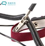Rose Red ESD Wrist Strap Used For Grounding The ESD Clean Room