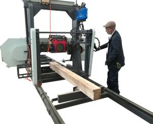 China Wood Saw Mills with Diesel Engine ,Horizontal Wood Band Saw Mill factory