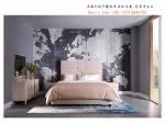 Light American style Bed sets Leather upholstered headboard bed for Hotel