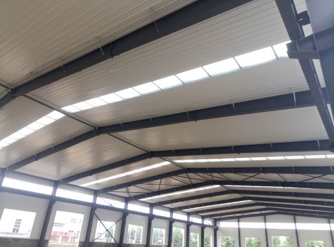 Clear Span Steel Pre Engineered Metal Building Column Framed Prefab Industry Prefab House