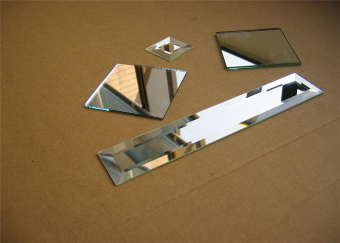 High Transparency Black Silver Mirror Glass Flat Shape For Home Decoration