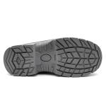 Casual Mens Work Safety Boots Black Steel Toe Shoes Customization