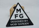 Triangle Embossed TPU Clothing Labels Heat Press Iron On Patches