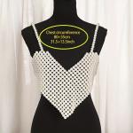 Heart pearl bustier corset top