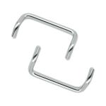 Furniture Hardware Stainless Steel Door Handles Double Bend Heavy Door Bow Knobs