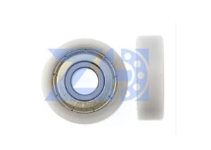 China Plastic Coated Ball Bearing 608zz For Sliding Door And Windows Roller Pulley factory