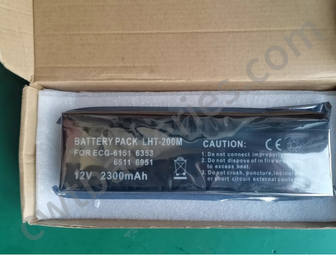 Compatible Battery LHT-200M for Nihon Kohden ECG-6851K 6511 6551 9120 6151 6353 6511 6951 12V 2300mAh Medical Equipment Part