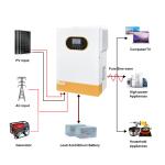 48V 6kW Hybrid Solar Inverter Pure Sine Wave LiFePO4 Compatible RS232 RS485