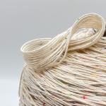 98% Cotton 2% Colored Dot Polyester Mix Color Cotton Yarn Variegated For Diy