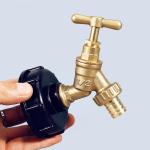 Umetass 1/2" Brass Valve Sand-cast Water Taps Horse Head Tap for Polished Faucet