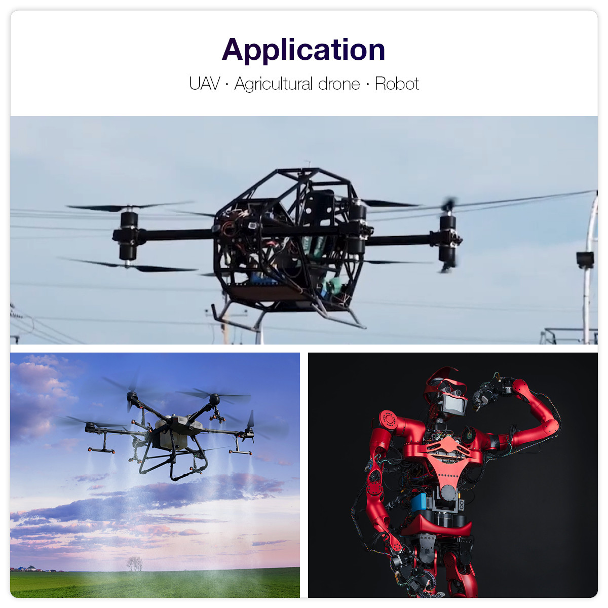 8318 BLDC Motor With 13KG Thrust For Mapping Drone Agricultural Drone Multi Rotor Drone