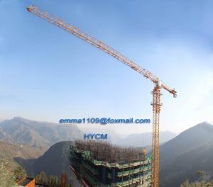 China Big 20t Load Flat Top Tower Crane PT7532 Model Cat Head Type factory