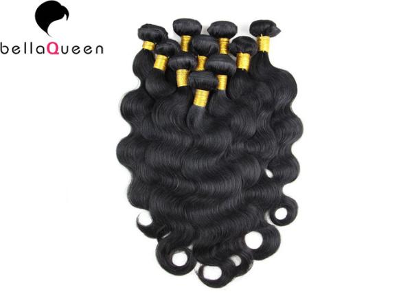 Peruvian Virgin Body Wave Human Hair Extensions Tangle Free Shedding Free Hair