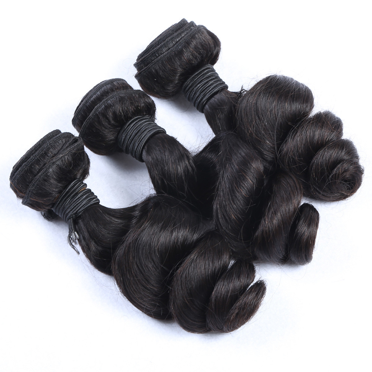 Double Drawn Weft Loose Wave 7A 8A unprocessed Loose wave hair Virgin Brazilian hair