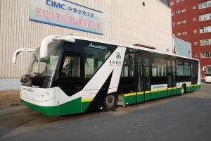 China Anti - Slip Low Floor Tarmac Coach Apron Bus With IATA Standard factory